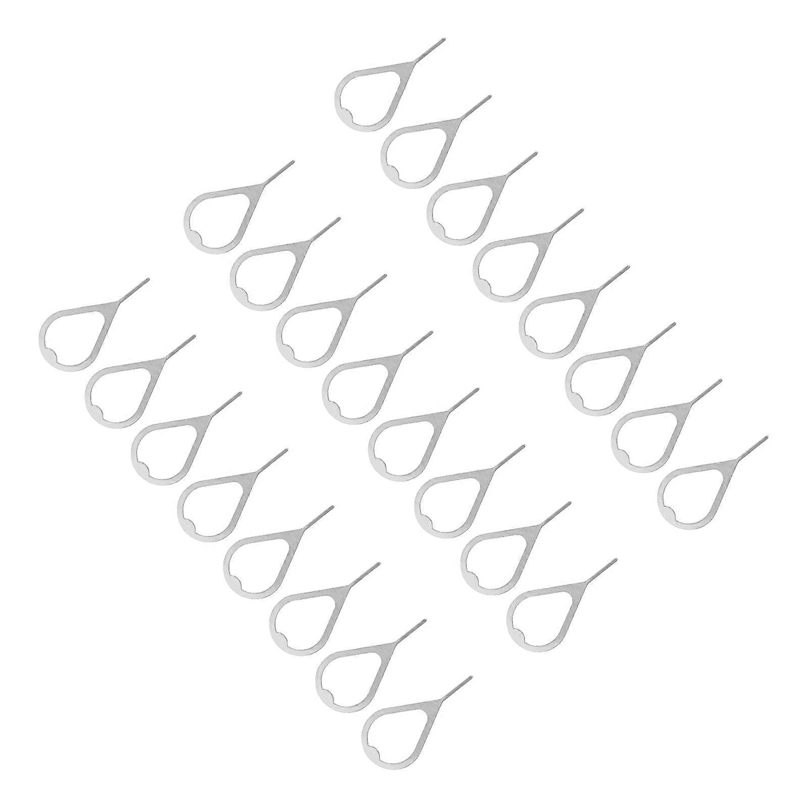 Silver Phone Sim Cards Pin for Easier Sim Removal 100Pcs Set