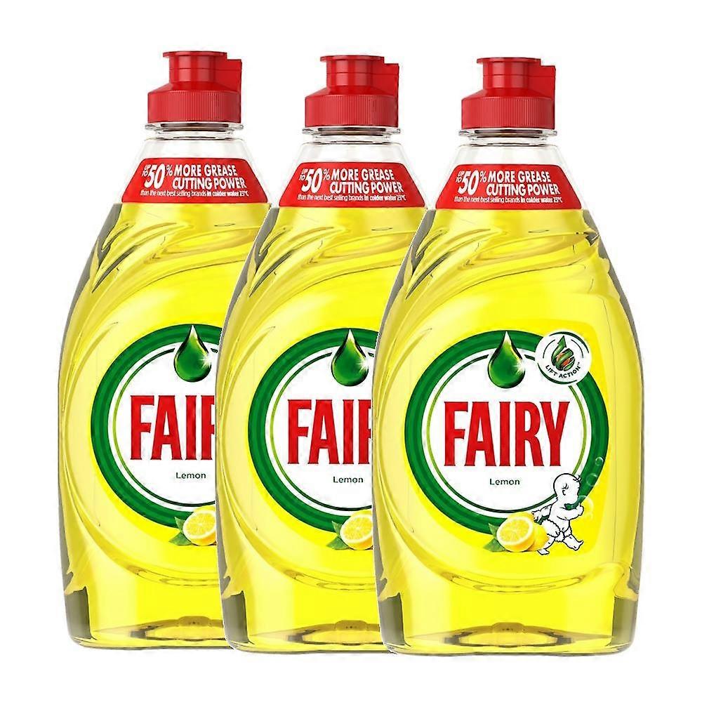 Fairy Washing Up Liquid - Lemon 320ml (3 Pack)