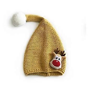 Natal Cauda Longa Crochê Gorro Papai Noel Foto Props Menino Menina Sessão de Fotos Roupas Crochê Chapéu de Malha
