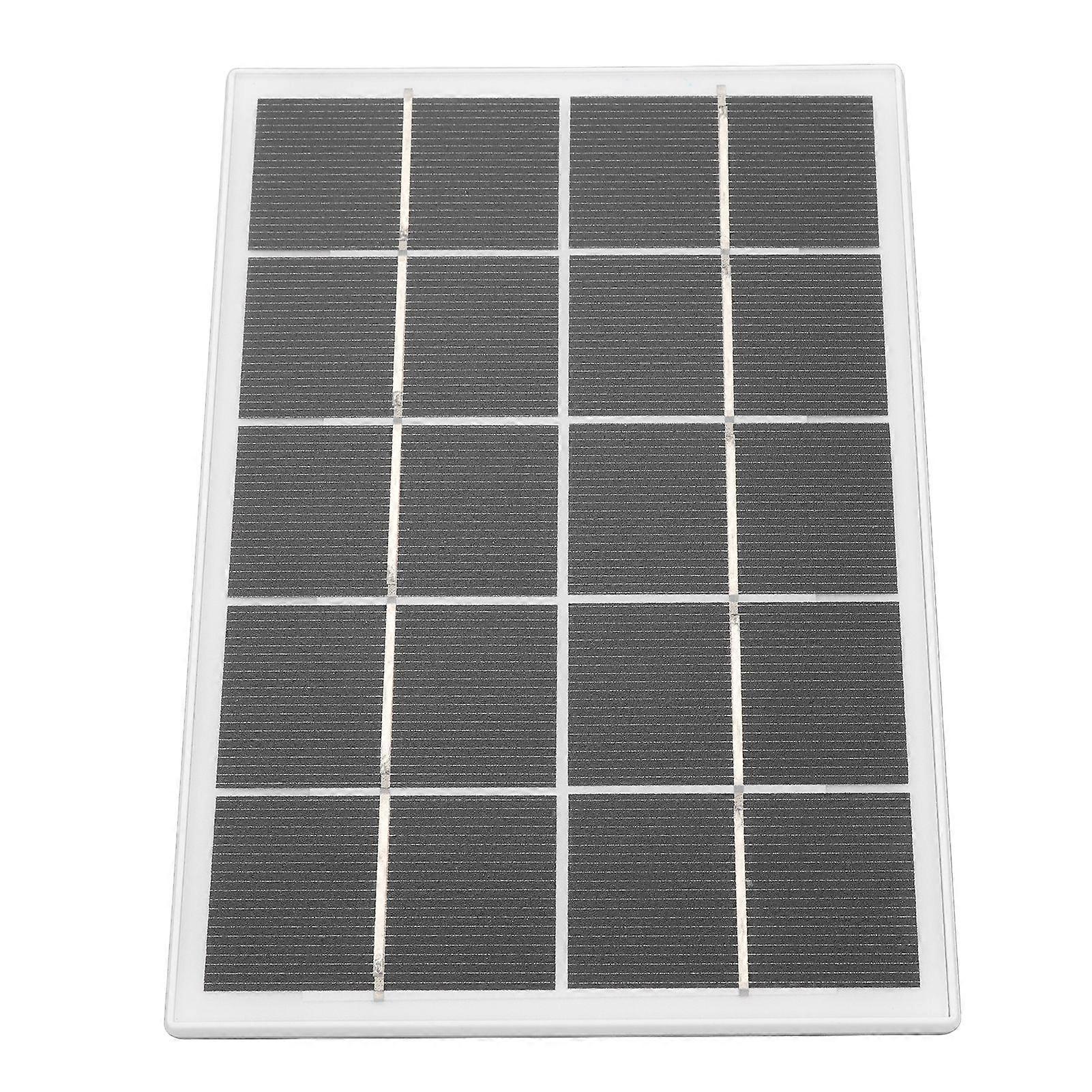 Camera Solar Charging Panel with Bracket 3W 5V Monocrystalline Silicon Type C Security Camera Solar Panel Compatible With Android Devices White