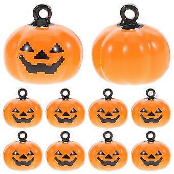 Cartoon Pet Bells Pumpkin Pendant for Pets 20Pcs Copper Necklace