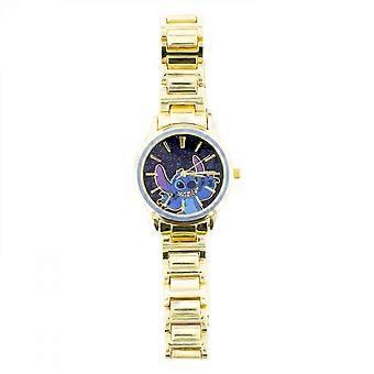 Lilo & Stitch Starry Skies Gold Analog Wrist Watch