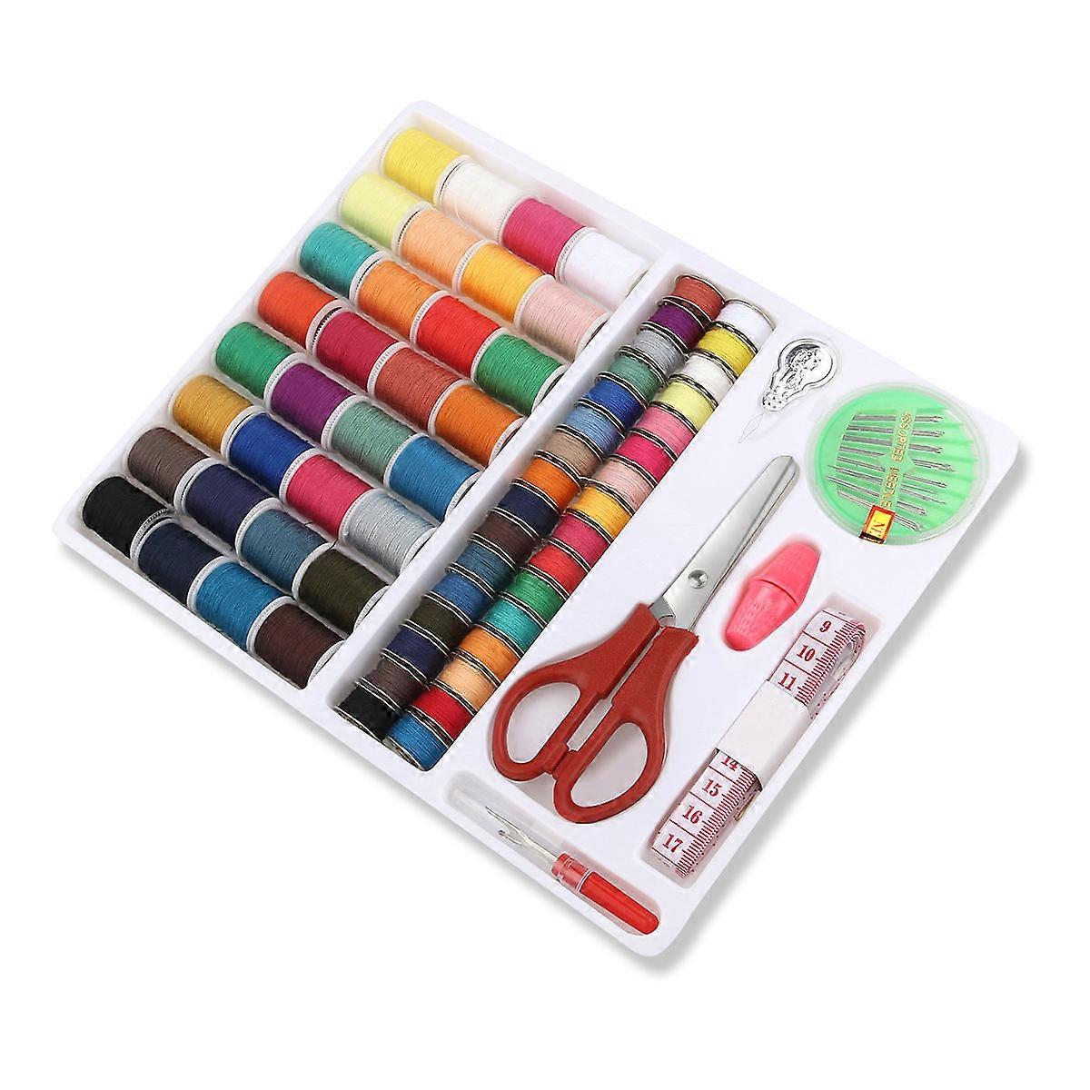 Sewing Kit for Sewing Machine Needlework Box with Accessories 100Pcs