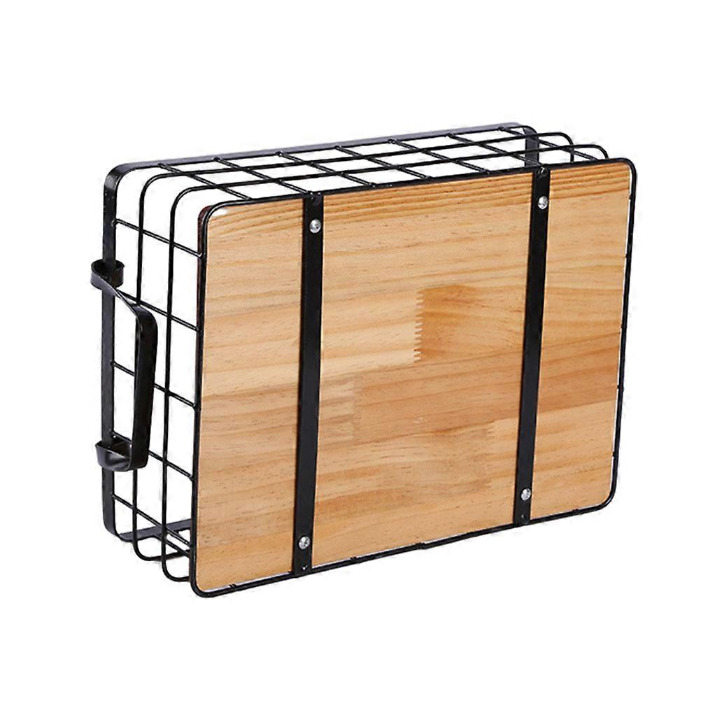 Kitchen Storage Basket Rectangular Iron Fruit Basket for Storage Use 1Pcs