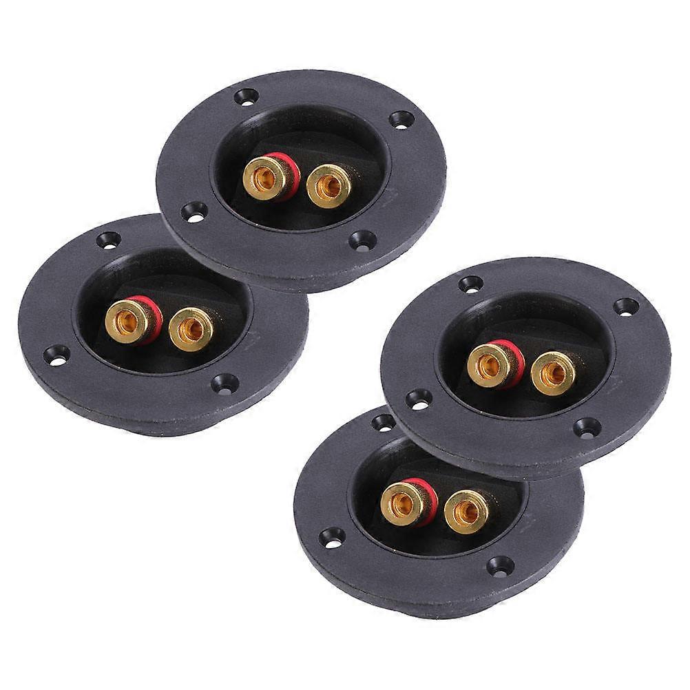 Speaker Terminal Connector Binding Post Loudspeaker Accessory 4Sets