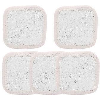 Beige Shower Loofah 5Pcs Bath Loofah Sponges Body Scrubber for Cleaning