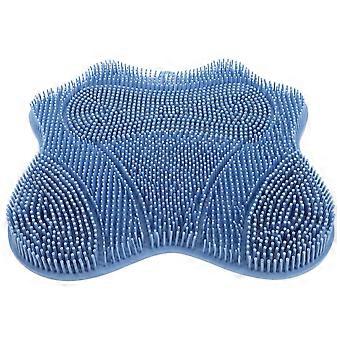 Back Scrubber Foot Massager Mat Wall Mounted Back Scrubber Non Slip Silicone Mat Multi Functional Bath Massage Pad For Bathroom