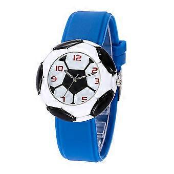 Silicone Watch Toy Children Quartz Wristwatch with Football Night Light 1Pcs