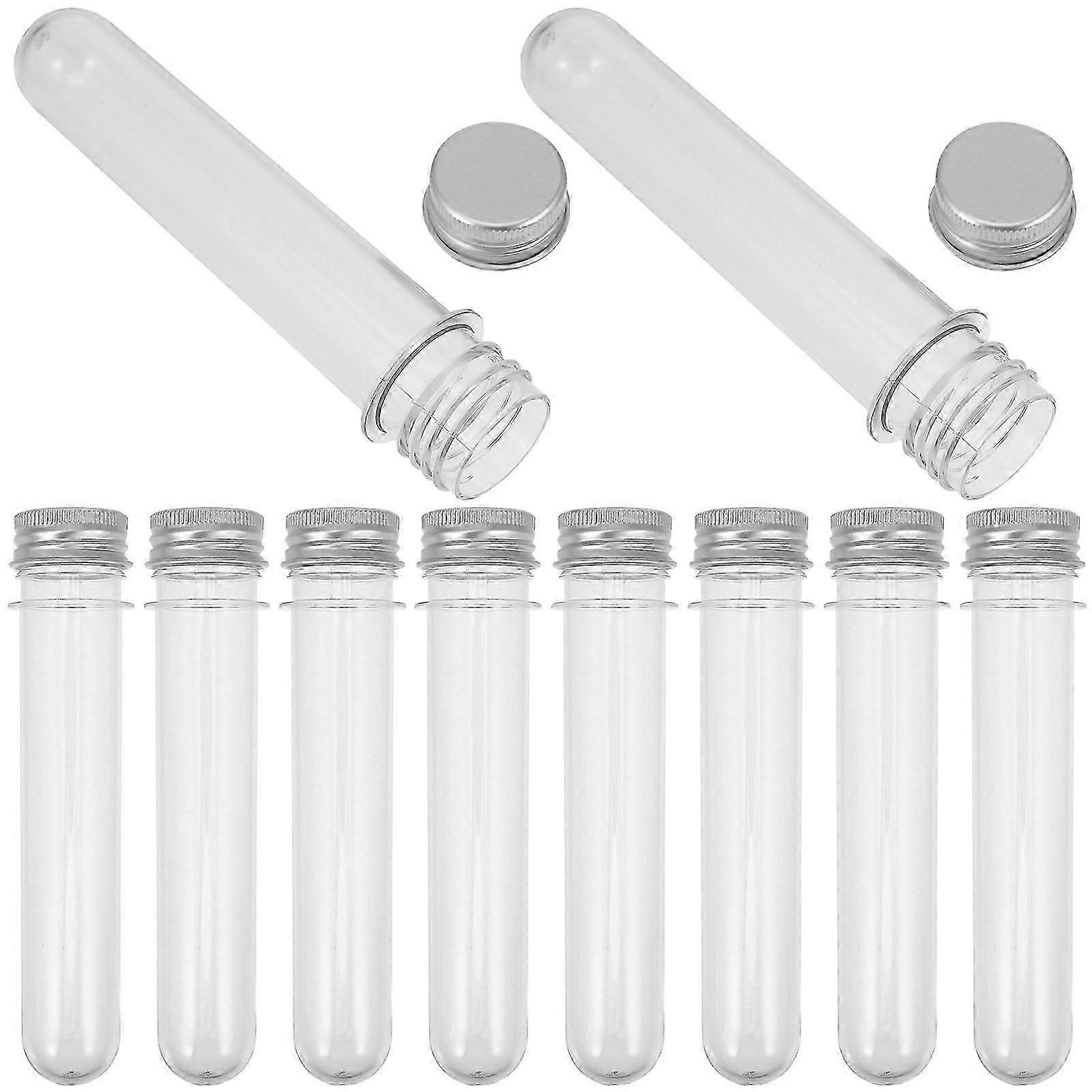Candy Container Plastic Test Tubes for Storage Use 50Pcs Convenient Portable Tubes