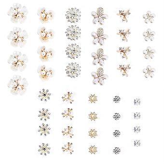 44st Dekorativ Sko Charms Kreativ Sko Spännen Blomma Skor Dekoration (Diverse Stil)