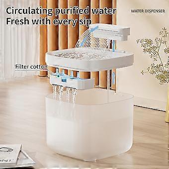 Automatischer Wasserspender für Katzen, Wasserspender mit großem Fassungsvermögen für Hunde und Haustiere, leiser Trinkbrunnen mit Zirkulationsfilter