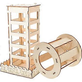 Lot de 2 mangeoires à foin en bois pour lapins