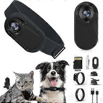 Cat Camera Collar, Hd 1080p Wireless Dog Collar Camera, Sport Action Camera Cat Tracker Collar Safety Pet For Dog Cats-YL