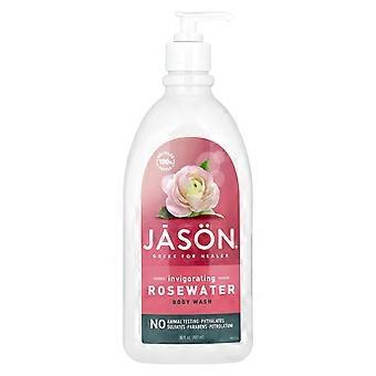 Jason Natural Duschgel, Belebendes Rosenwasser, 887 ml, 2er-Pack