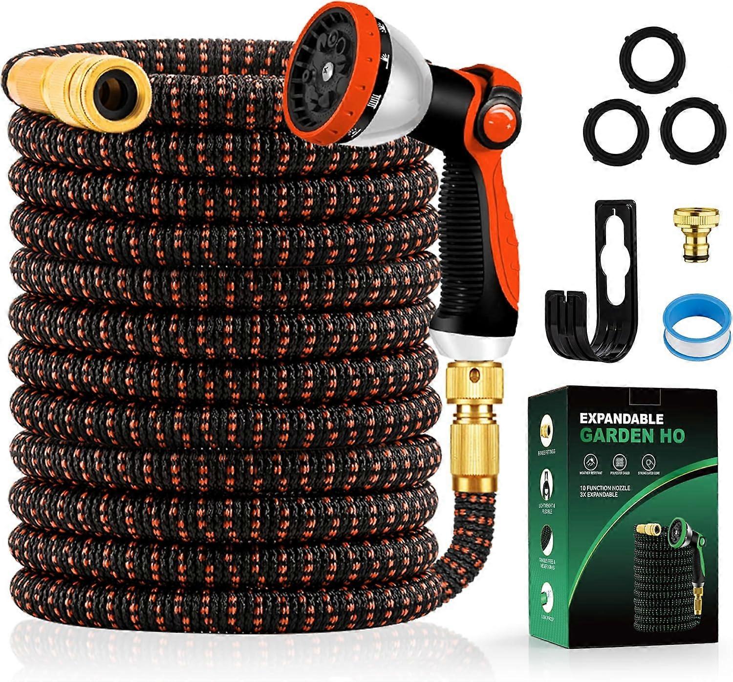 15m/50ft extendable hose, 10 modes, solid brass fittings