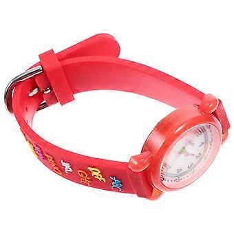 Kinderen 3d Cartoon Watch Kids Watch Cute Girl Watch Decoratief Kids Watch Red