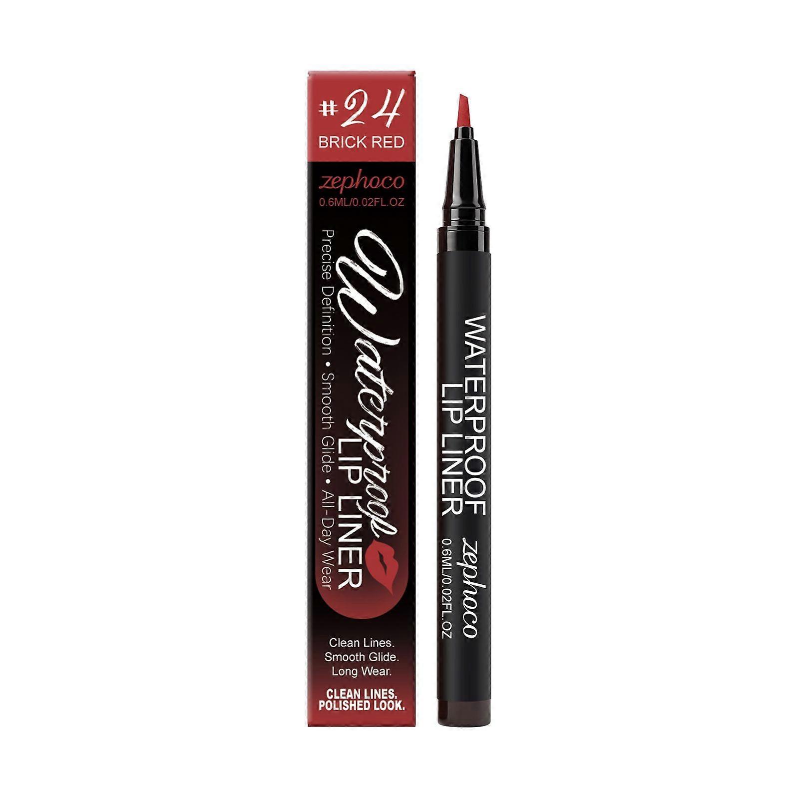 Waterproof Liquid Lip Liner Pen (Brick Red)
