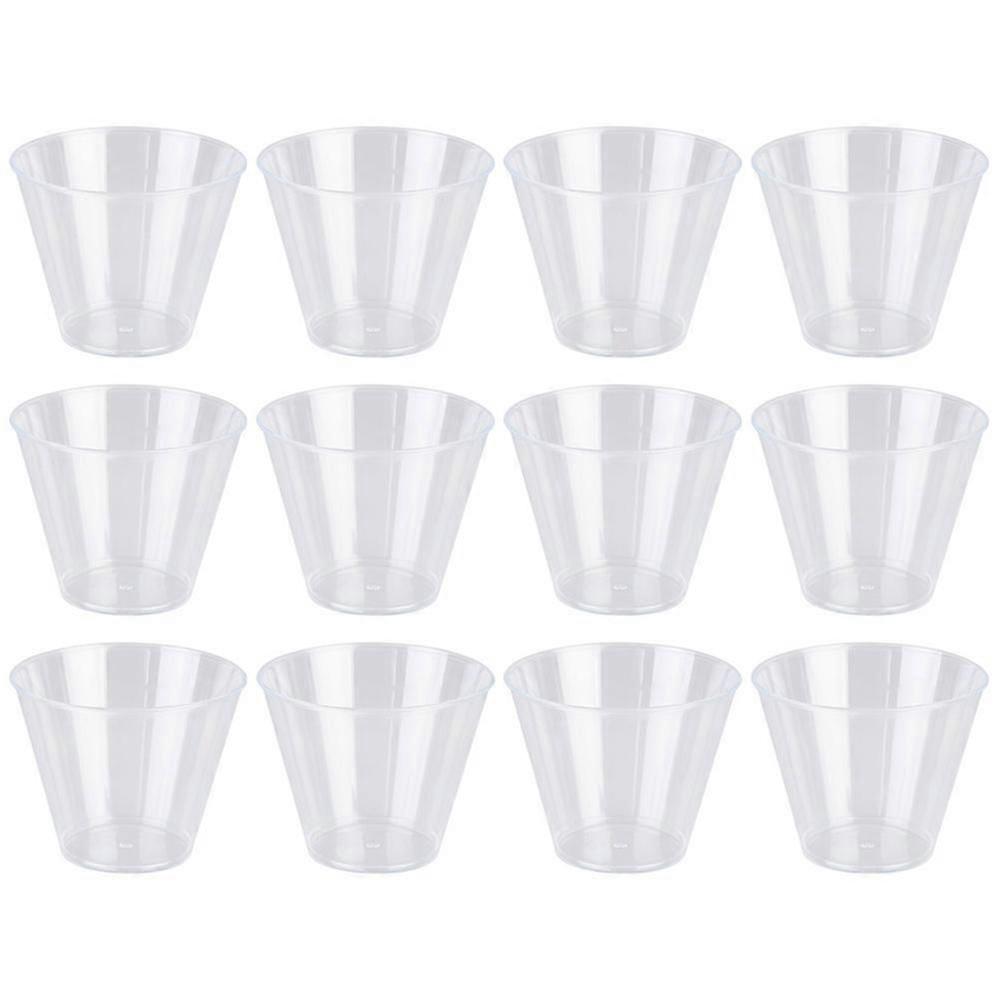 50Pcs Transparent Tumblers, Hard for Drinking