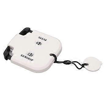 2-Player Golf Stroke Counter with Zero Reset, White & Black