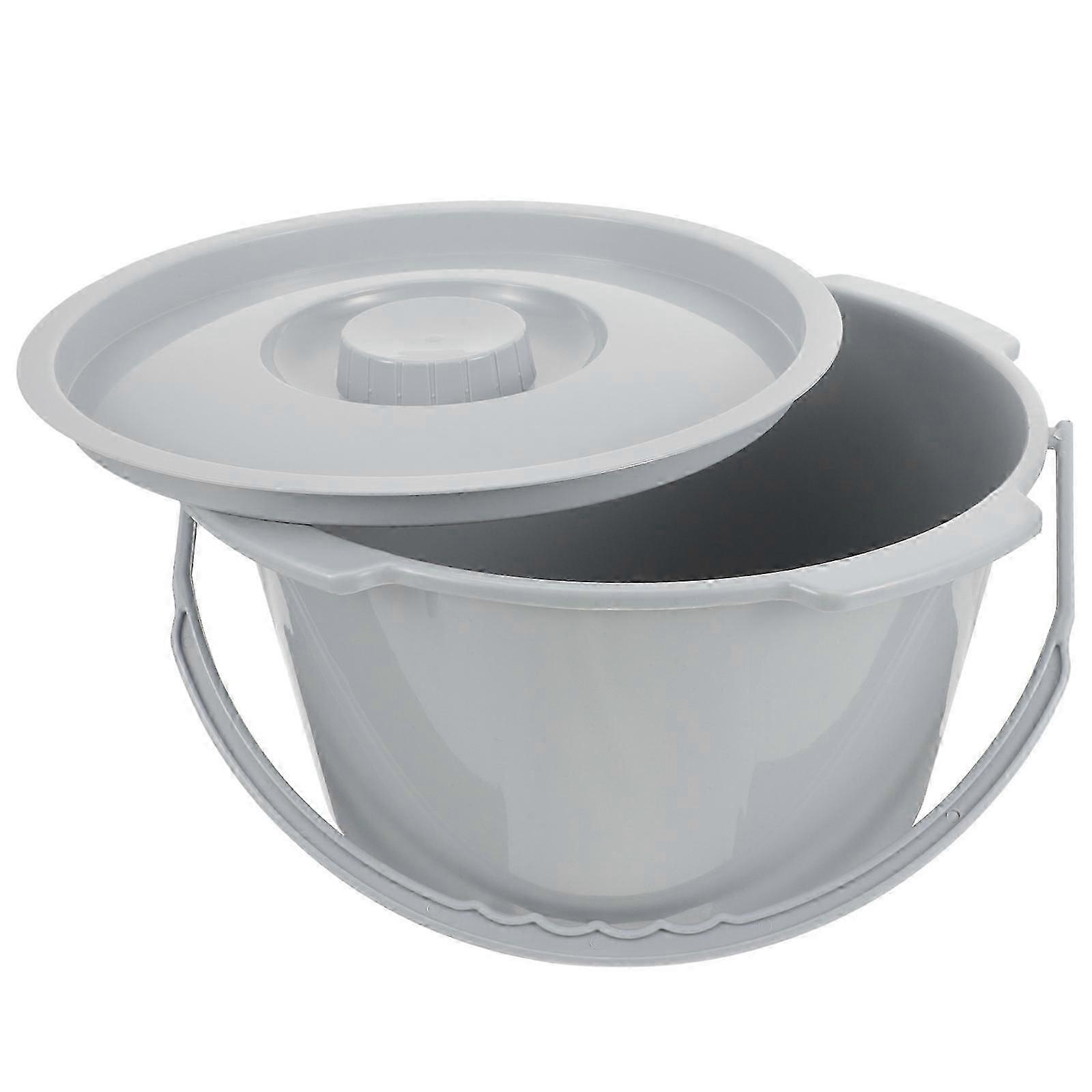 Portable Plastic Chamber Pot | Portable Urinal for Elderly Bedside Use