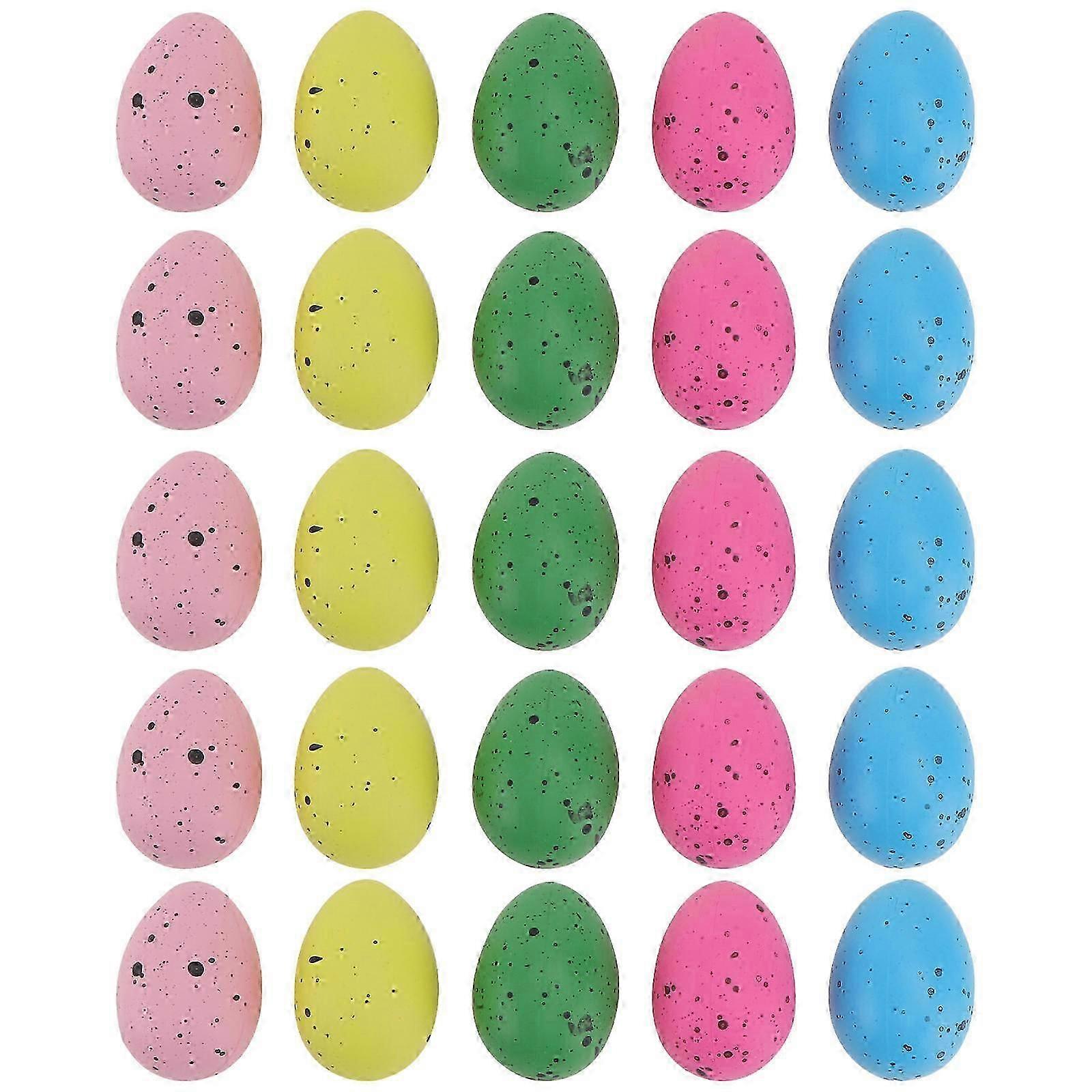 Colorful Plastic Easter Egg Decorative Egg for Party Use 50Pcs Set