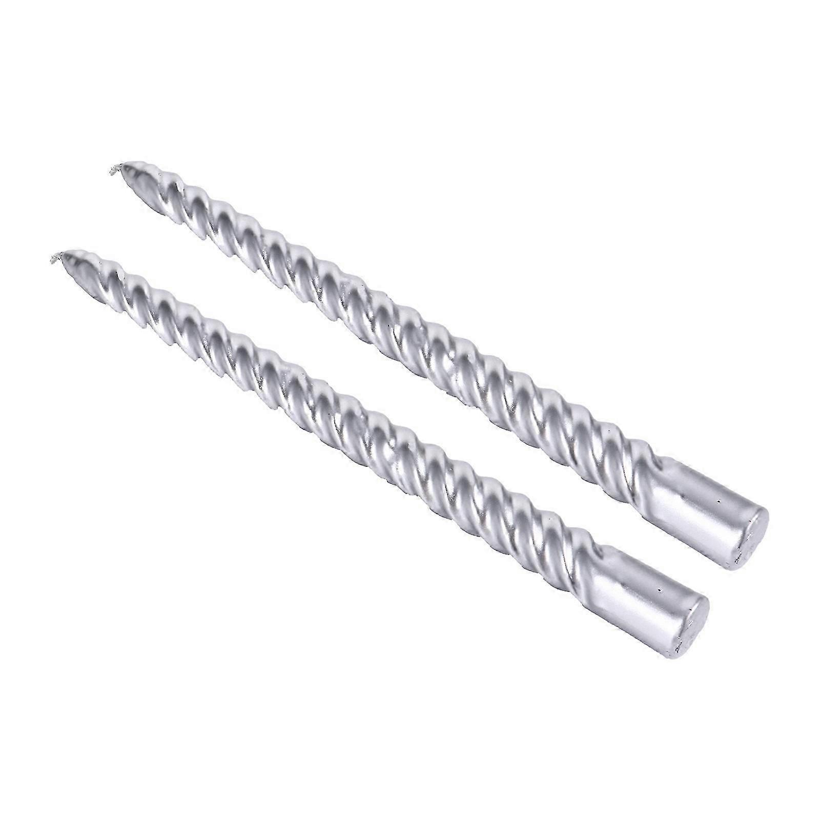 Smoke- Candle Long Pole Candle Electroplated 1Set