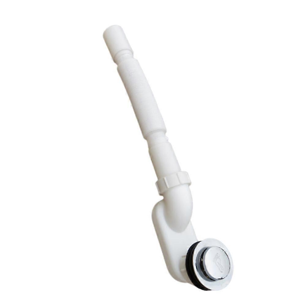 Flexible Plastic Telescopic Bathtub Drain Pipe Kit, 3Pcs