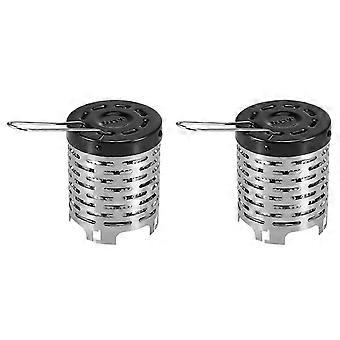 Outdoor Camping Heating Cover Stove Mini Stainless Steel Portable Heating Cover Camping Tent Cassett