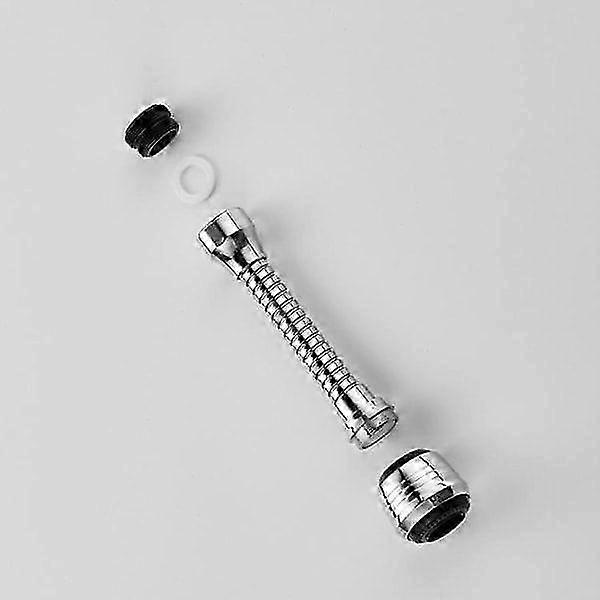 Nozzle compatible with Crane - 360 Rotating Kitchen Crane Adapter - Flexible Silver