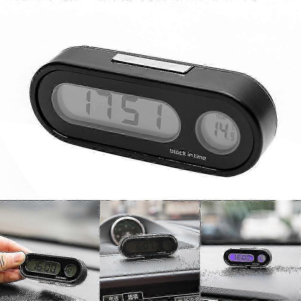 Multifunctional Mini Auto Car Electronic Clock Luminous Thermometer Led Digital Display Dashboard Clock