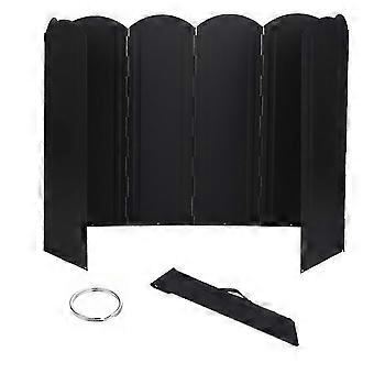 Campingkocher Windschutzbrett 8 Platten Klappbarer tragbarer Outdoor-Campingkocher Windschutzschild mit Tragetasche