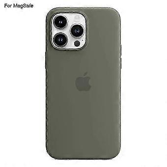 For Iphone 14 Pro Case Compatible With Magsafe Liquid Silicone Phone Back Cover [induction Popover]