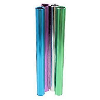 Aluminum Alloy Relay for Track Running 4Pcs Electroplated Durable Stick