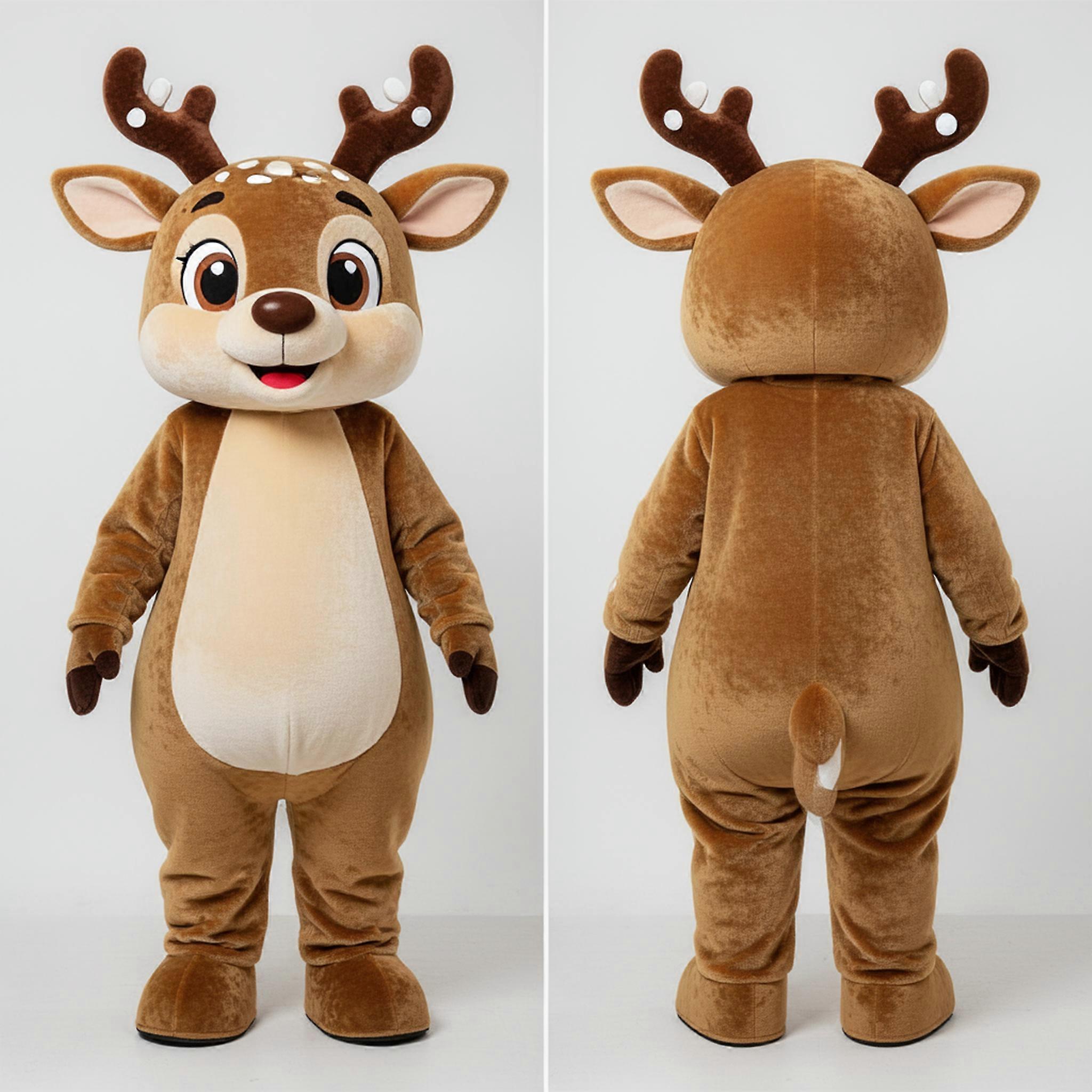 MASTICOT Olive Gentle Deer Mascot