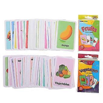 Flash Cards for Toddlers, Cognitive Learning Educational Toys, Durable Paper, 2 Sets, Fun Parent-Child Learning Activity