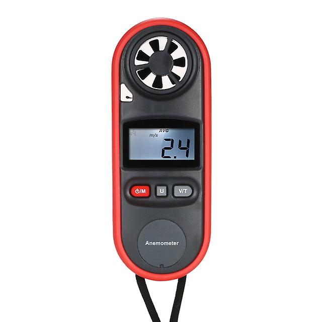 Gm816 Digital Anemometer Mini Lcd Wind Speed Air Velocity Temperature Measuring With Backlight Display Temperature Tester