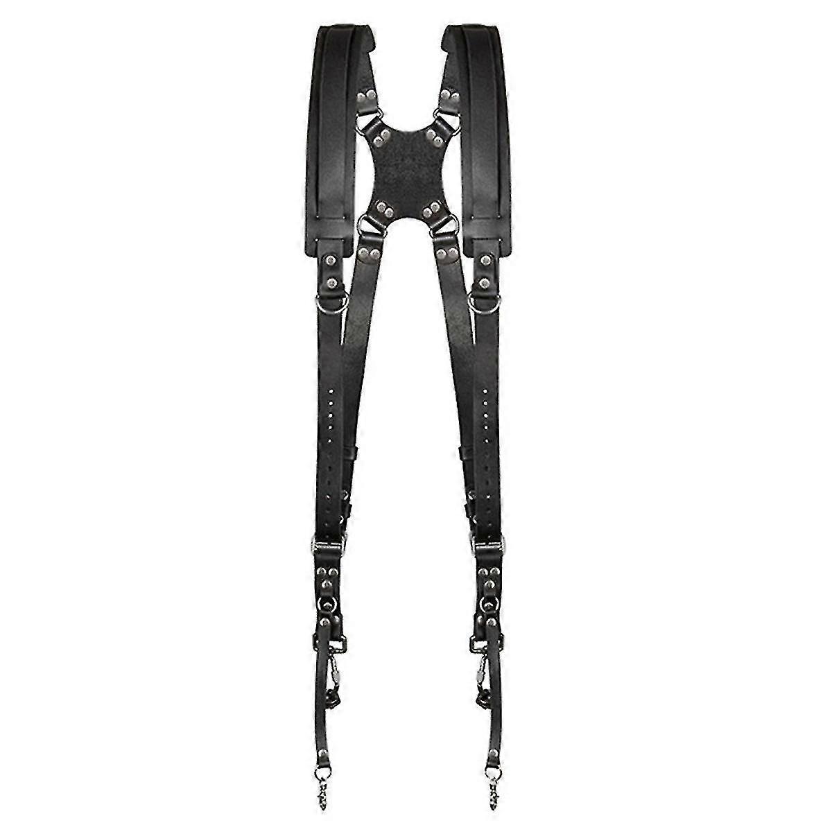 Padded Leather Camera Strap Rivet Reinforced