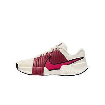 Zapatillas de tenis bajas Nike GP Challenge Pro resistentes a la abrasión para mujer, color rojo y blanco, FB3146-104