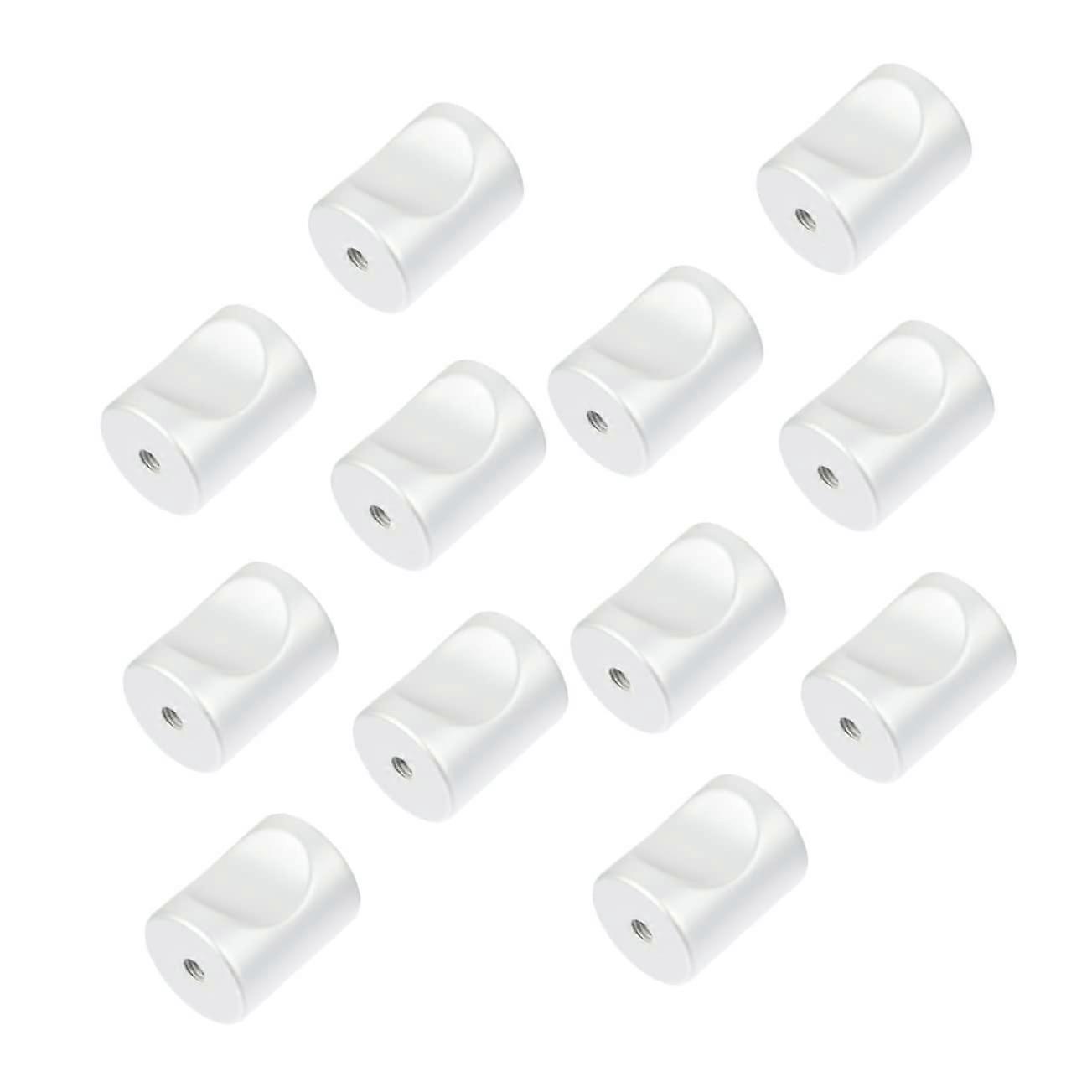 12Pcs Aluminum Alloy Cabinet Knobs Durable Matte Finish Easy SingleHole Install for Kitchen