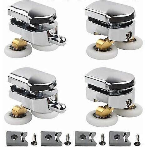 Adjustable Glass Shelf Brackets Polished Chrome Interior Use