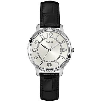 Guess Uhren Damen Kismet Quarz Analog Woman Watch mit Cowskin Armband W0930L2
