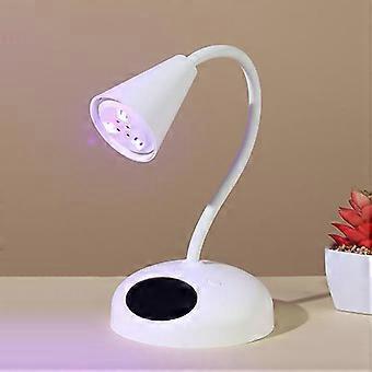 Rechargeable 18W LED Nail Lamp with 360° Flexible Gooseneck, Fast Curing Gel Nail Dryer with Timer