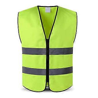 Sikkerhedsvest i orange farve med reflekser, velegnet til løb og øget synlighed om natten. Åndbar, let og unisex.