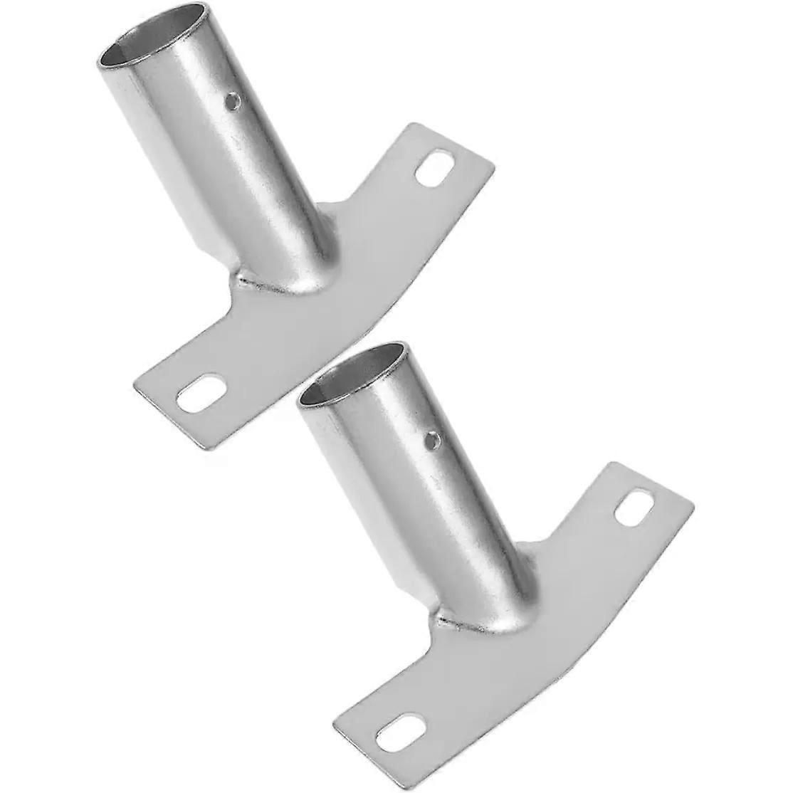 2 Pack Iron Broom Handle Bracket Adapter for Paint Poles