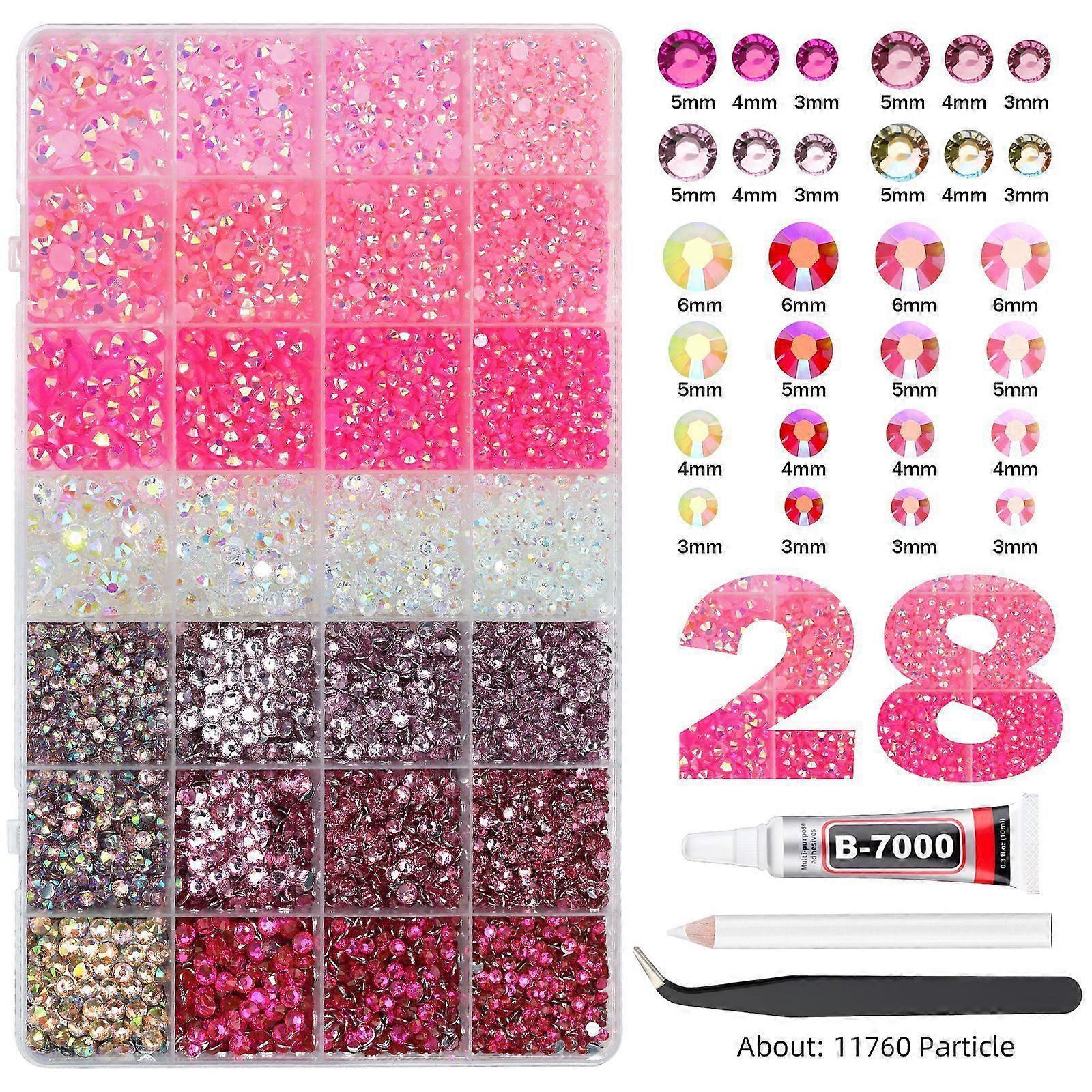 Resin Rhinestones With Tools Kit