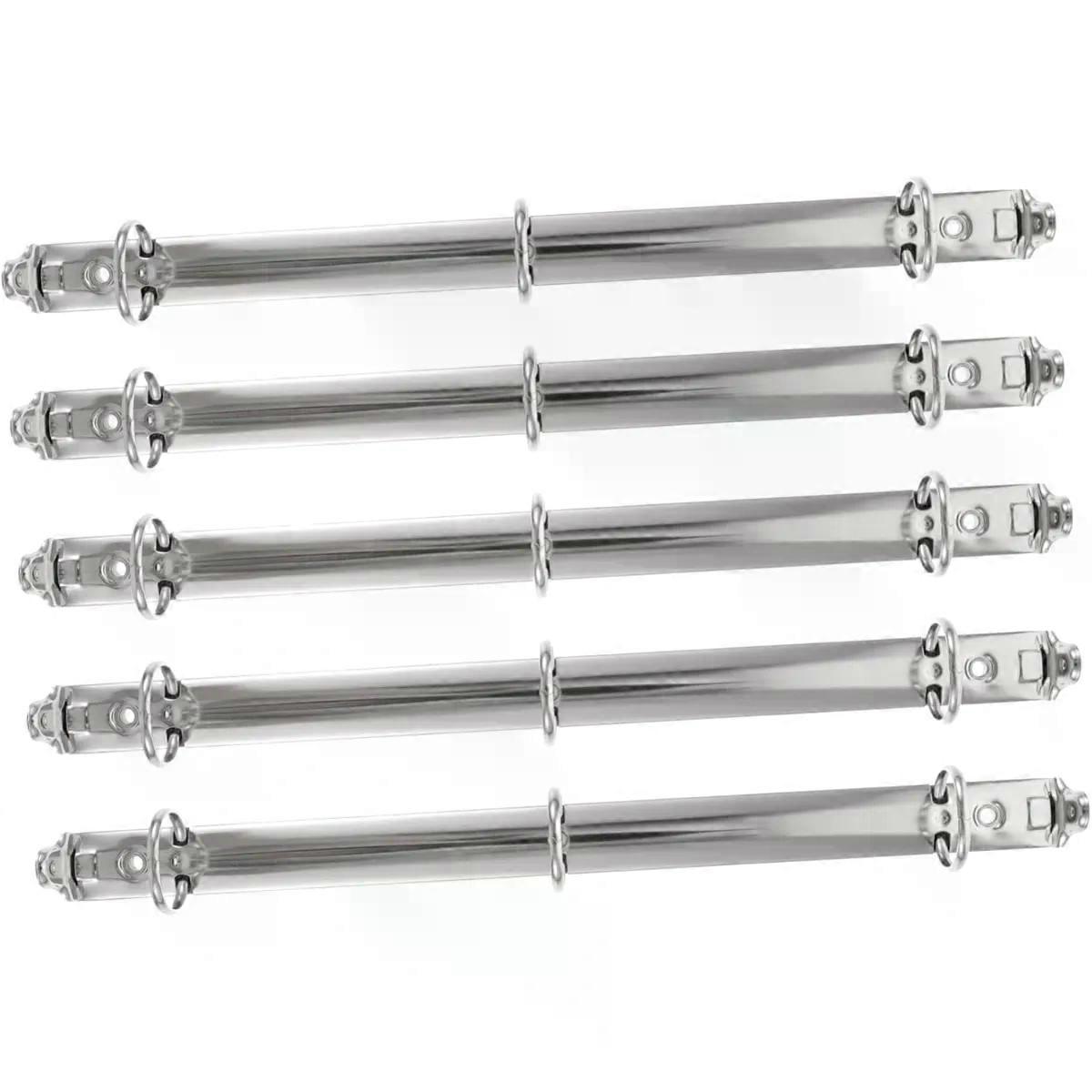 5pcs Silver 3 Ring Loose Leaf Binder Mechanism for Notebook