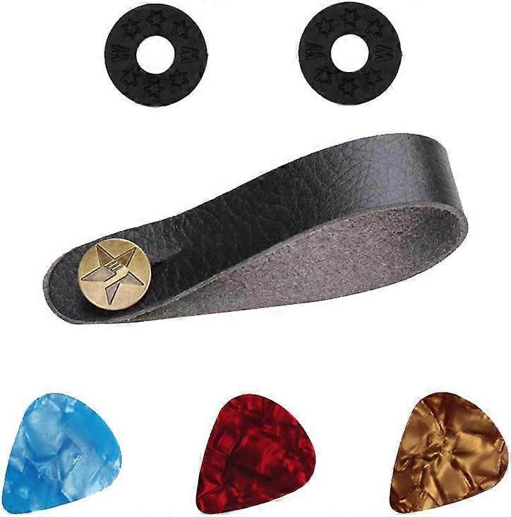 Genuine Leather Ukulele Strap Set