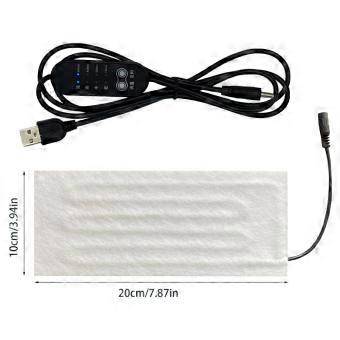 USB Warme Paste Pads Schnellheizende Kohlefaser Heizkissen Sichere Heizung Wärmer Pad Für Stoff Weste Jacke Mantel Angeln Camping