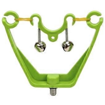 Double Bell Fishing Rod Holder Alarm Indicator Fishing Accessories Tackle Sound Alarm Rod Holder-SFYGV