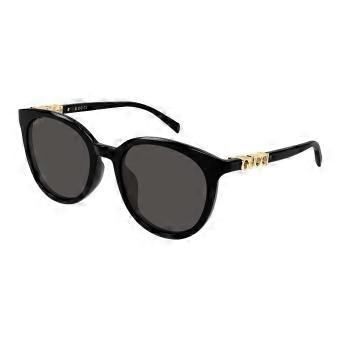 Gucci GG2209SK Asian Fit 001 Full Rim Black Women Oval Sunglasses UV3 Original
